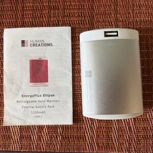 FREE EnergyFlux Ellipse Rechargeable Hand Warmer/External Battery Pack
